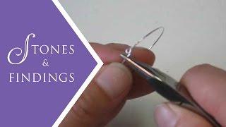 Jewelry Making Techniques - How to Finish an Earring Hoop