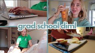 grad school day in my life: workout, book club my coffee order | vlog | clark university