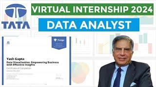 TATA Data Analyst Online Internship with Certificate | Learn Power BI Tool | What is Data Analytics