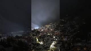 First snowfall in Zermatt #switzerland #schweiz #dji #hyperlapse