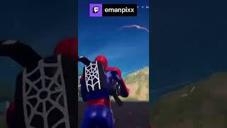 he wanted to runaway but spidey clutch lol  | emanpixx on #Twitch