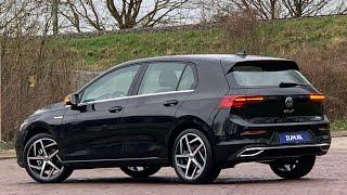 Volkswagen NEW Golf 8 in 4K 2020 Style Deep Black Pearl 18 inch "Dallas" Walk around & detail inside