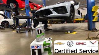 GM Corvette Certified Oil Change Process