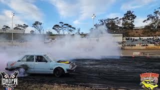 MURRAY BRIDGE AUTOFEST SATURDAY BURNOUT WITH TONY BERLEMON IN DROPASET ️