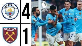 Manchester City Vs West Ham | City Edge Past Hammers | Premier League Highlights & Goals