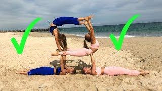 EXTREME YOGA CHALLENGE Older TWINS vs Younger TWINS!