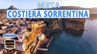 META - SORRENTO COAST - GULF OF NAPLES - ITALY - VIEW FROM DRONE - FULLHD VIDEO