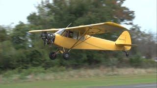 Piper PA18A-150 Super Cub Banner Tow Pickup Attempt