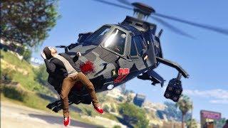 SNEAKING UP ON PEOPLE WITH A STEALTH HELICOPTER! | GTA 5 THUG LIFE #214