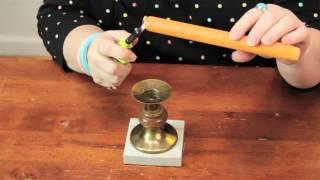 How to Make Tapered Candles Stand Up : Cute Crafts