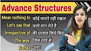 Advance English Structure in Spoken English | Special Structures with Examples | English with Khushi