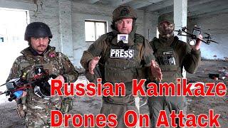 Russian Frontline Kamikaze Drones Attack Ukraine