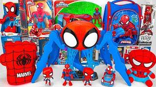 Marvel's Spider-Man series Unboxing, Spider-Man action dolls, glowing Spider-Man electric toy gun