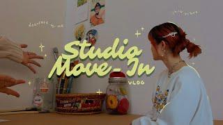 Moving Into My Art Studio School Space  STUDIO VLOG