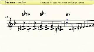 Besame Mucho - Jazz Accordion Sheet music