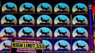 BIGGEST COYOTE MOON HIGH LIMIT JACKPOT ON YOUTUBE - FREE GAMES