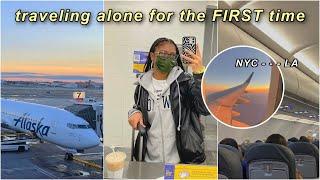 traveling alone for the first time as a teenager!  (travel with me to LA)