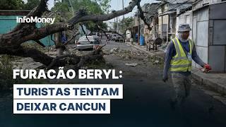 VEJA AS IMAGENS: Furacão BERYL segue para o México e já deixou 10 mortos até agora