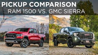 2020 Ram Rebel EcoDiesel vs. 2020 GMC Sierra Duramax | Pickup Comparison | Driving.ca