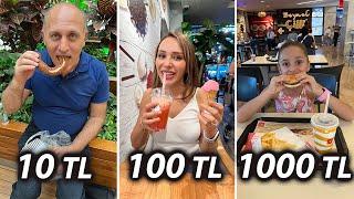 10 TL VS. 100 TL VS. 1000 TL İLE BİR GÜN GEÇİRMEK!