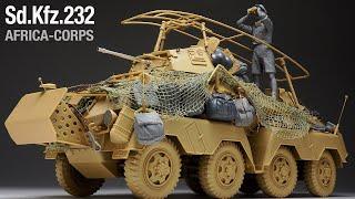 Sd.Kfz.232 AFRICA-CORPS - Part 1 - 1/35 TAMIYA - Tank Model - [ model building ]