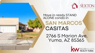 Move in ready STAND ALONE condo in the coveted San Marcos Casitas Neighborhood!