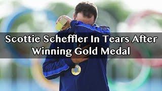 Scottie Scheffler In Tears After Winning Gold Medal Thriller at Paris Olympics