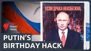 Ukrainian hackers target Russian state tv on Putin’s birthday