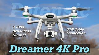 Potensic Dreamer 4K Pro with 3 Axis Brushless Gimbal | Flight & Unboxing