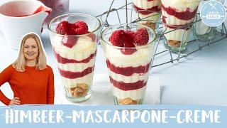 Himbeer Mascarpone Creme   | Einfaches und schnelles Dessert | Einfach Backen