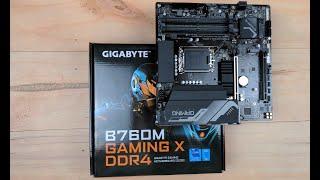 GIGABYTE B760 GAMING X DDR4  Motherboard Unboxing and Overview