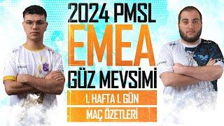 2024 PMSL EMEA 1. HAFTA 1.GÜN MAÇ ÖZETLER İ PUBG MOBILE ESPORTS