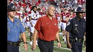 Arkansas football coach Sam Pittman recaps 70-0 win over UAPB