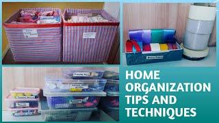 HOME ORGANIZATION TIPS AND TECHNIQUE| SPACE SAVING RENTAL FRIENDLY ORGANIZATION simplified home diy