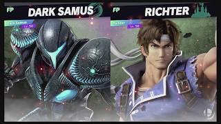 Super Smash Bros Ultimate Amiibo Fights  – Request #13257 Dark Samus vs Richter 2