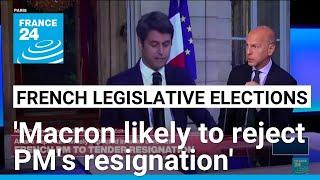 'No other option': French PM Attal likely to stay on, at least for now • FRANCE 24 English