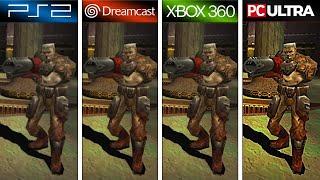 Quake III Arena (1999) PS2 vs Dreamcast vs XBOX 360 vs PC (Graphics Comparison)