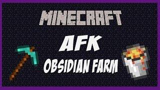 Minecraft Tutorial: AFK Obsidian Generator (works in all versions)