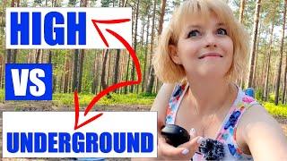 Underground vs 8 m high. Raisa compares HF dipoles - this time in the forest