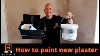 How to Paint New Plaster - a Complete Guide that will save you money! #painting #plaster