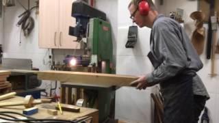 Cutting Cedar blocks into neck blanks