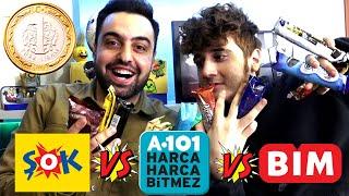 ŞOK VS A101 VS BİM ! HANGİSİNİN ABUR CUBURU DAHA PAHALI ?