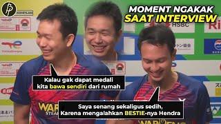 Babah Ahsan Paling Konyol..!! Tingkah Kocak Pemain Badminton Saat Interview