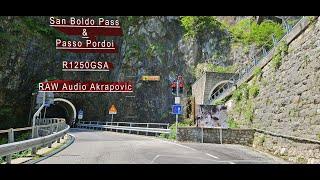  San Boldo Passo & Passo  Pordoi R1250GSA GOPRO 4k RAW Audio DolomiteSan 2023