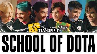 Team Spirit: SCHOOL OF THE DOTA. Miposhka, Yatoro, Collapse, Torontotokyo, Silent, Mira.