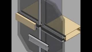 Curtain wall components installation