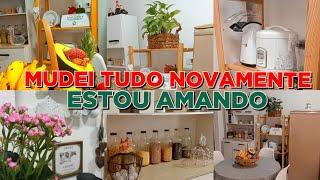 ESTANTE NA COZINHA/ MUDEI E FICOU LINDA ! ️Na minha toca