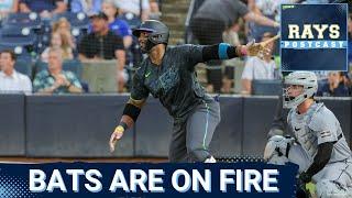 RAYS POSTCAST: The Tampa Bay Rays BATS CATCH FIRE as they beat the Detroit Tigers in a slugfest