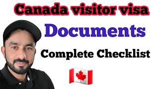 Canada visitor visa documents checklist | full process step by step | Canada Tourist Visa