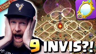 9 Invis FIREBALL and MAX MAGIC MIRROR for FIRST TIME in Pro Esports WAR! Clash of Clans